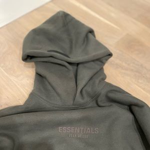 FOG Essentials Off Black Relaxed Hoodie - NIB!!